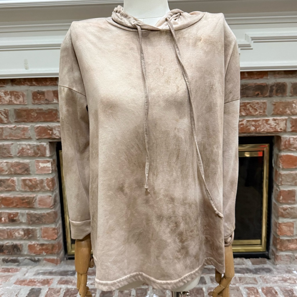 Pink Lily Cream Casual Marbled Oversized Hoodie / S / Excellent Condition